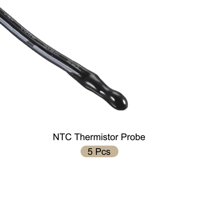[Australia - AusPower] - NTC Thermistor Probe 5K 1.3ft Waterproof Epoxy Temp Sensor Probe, [for Digital Temperature Transmitter] - 5pcs 