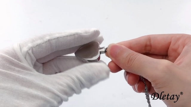 Dletay Heart Cremation Necklace for Ashes Cremation Jewelry with 12 Birthstones Urn Necklace for Ashes-Your Wings were Ready but My Heart was Not Husband