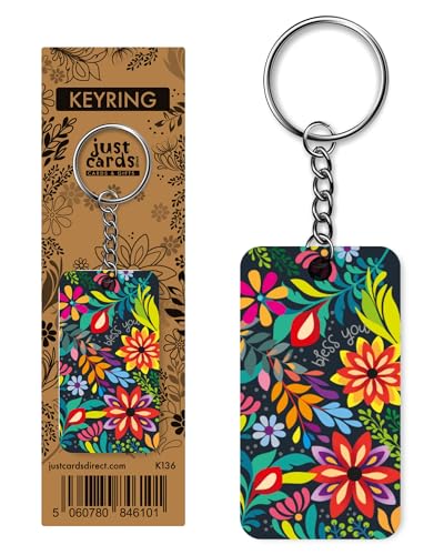 Christian Keyrings, Pack of 12 Bible Verse Keyrings, Wood and Metal, 6.3cm