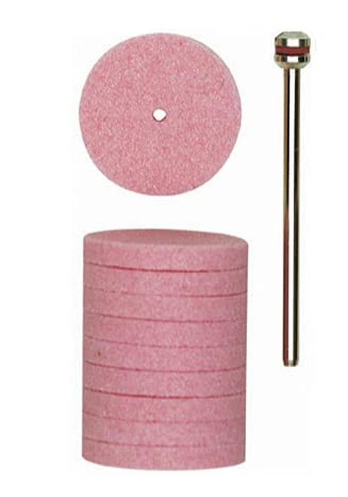 [Australia - AusPower] - PROXXON 28302 Corundum Sanding Discs 22 mm Pack of 10 + 1 Carrier 