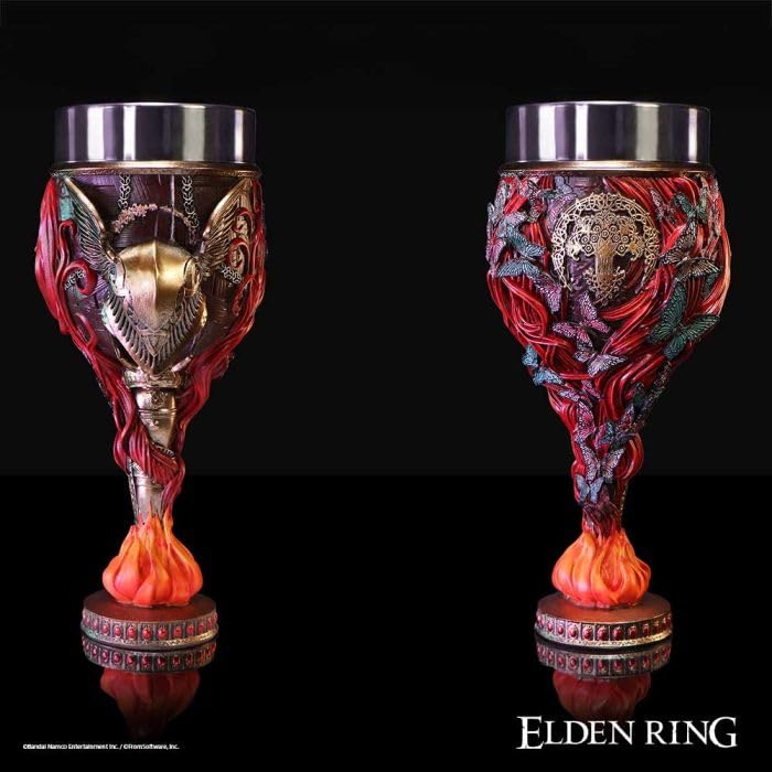 Nemsis Now Elden Ring Malenia Blade of Miquella Goblet - Official Licensed, Fantasy Drinkware, Hand-Painted Detailing and Stainless Steel Insert, for Gamers & Fans, 19.4cm