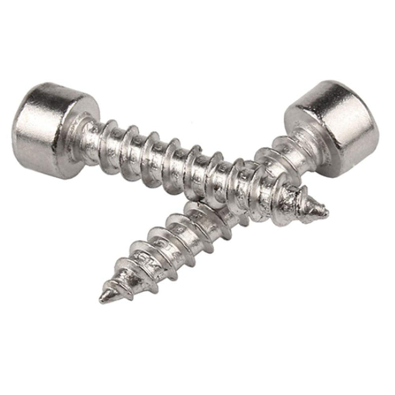 [Australia - AusPower] - Fasteners Tools Nails Screws - Hardware Self Tapping Screws Metric Thread Stainless Steel Hex Socket Cap Screw M4 M5 M6 M5x25 (30pcs) Silver 