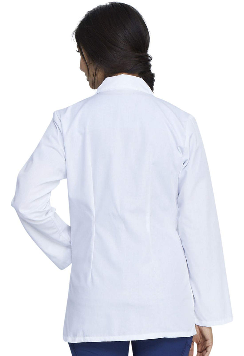 Dickies Womens Lab Coat 28", Consultation Lab Coat for Women, 3 Pockets - 84401 Medium White