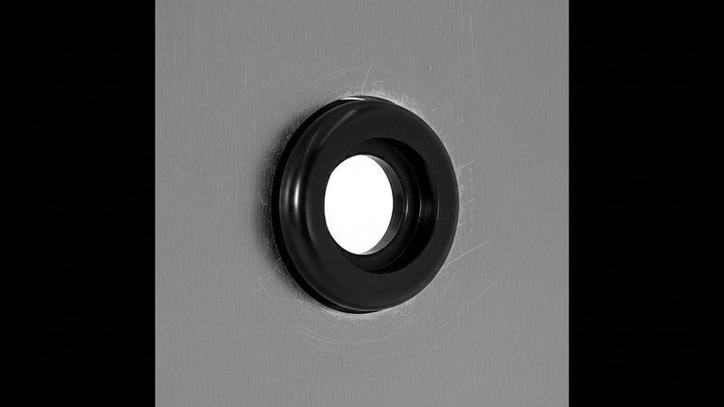 Flyshop 4-Pack Round Double-Sided Black 30 mm 1-3/16" Rubber Grommet, 25 mm 1" ID, Hole Grommet Synthetic Rubber Grommets Wire Protection 1-3/16" (30mm) Drill Hole