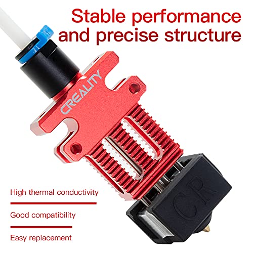 Original Creality CR6 SE Hotend Extruder Full Kit Assembled for CR-6 SE CR6 MAX 3D Printer w/Auto Leveling, Back Support Bracket, Heater, Thermistor, Cooling System