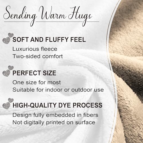 Vprintes Gifts for Her - Sherpa Fleece Wearable Blanket Hoodie -Gifts for Wife from Husband Trophy Wife