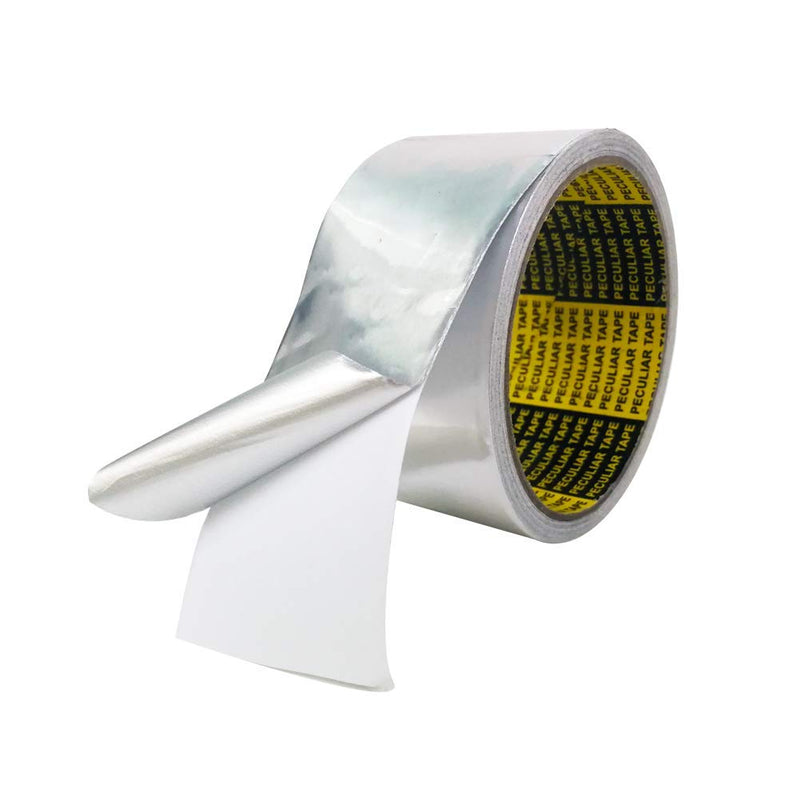 HEATIT Aluminum Foil Tape Professional Grade 2 inch x 30 feet (10yard Length) Thick 5.3mil (2.4mil foil and 2.9mil Backing Paper) for HVAC, Ducts, Pipes, Metal Repair, Heating Cable Application etc 10-yard 2.4mil