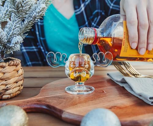 Silver Buffalo National Lampoon's Christmas Vacation Moose Head Shot Glass Set of 4