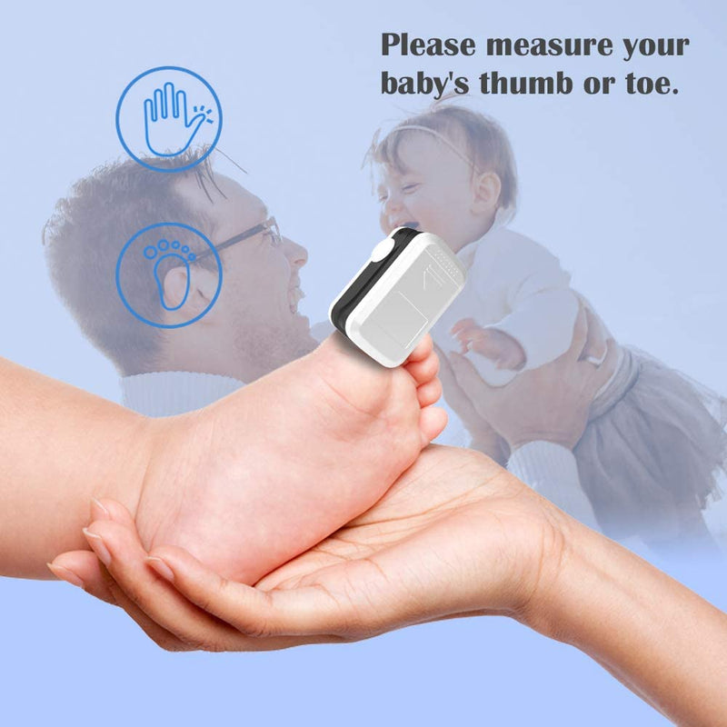 [Australia - AusPower] - Pulse oximeter fingertip with Plethysmograph and Perfusion Index, Portable Blood Oxygen Saturation Monitor for Heart Rate and SpO2 Level, O2 Monitor Finger for Oxygen,Pulse Ox,Oximetro, (Black-White) 
