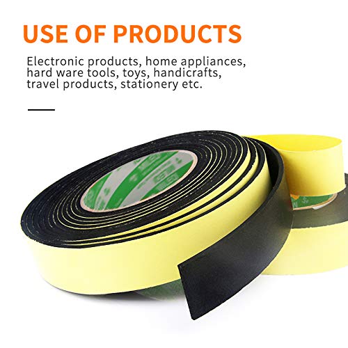 [Australia - AusPower] - Foam Insulation Tape Adhesive, Seal, Doors, Weatherstrip, Waterproof, Plumbing, HVAC, Windows, Pipes, Cooling, Air Conditioning, Weather Stripping, Craft Tape (33 Ft- 1/8" x 2") 33 Ft- 1/8" x 2" 
