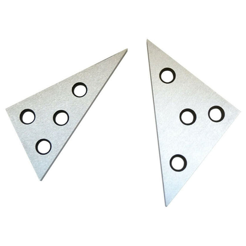 [Australia - AusPower] - findmall 2 Pcs Precision Angle Block Set Triangle Angle Block for Machinist Tool Angle Gauge Block Lathes Milling Ground Gauge Angle Calibration Gage Inspection Block Set 