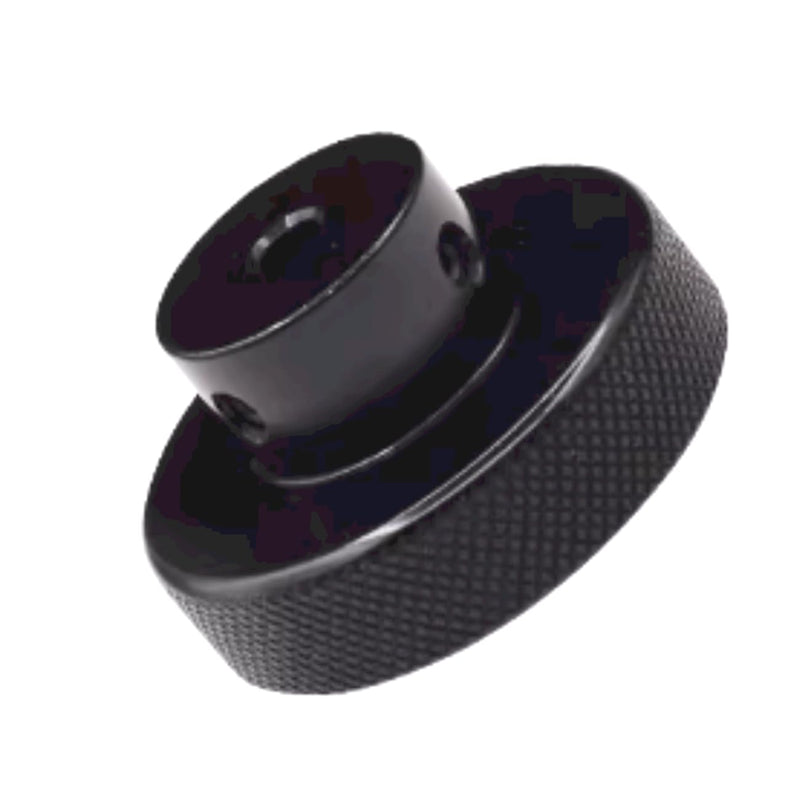 [Australia - AusPower] - CHANCS Aluminium Alloy Handwheel 50mm(2") OD 8mm Bore Black Knurling Handwheel for Slide Displacement Platform Handle 50-8 