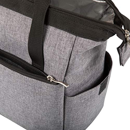 PICNIC TIME Star Wars Mandalorian Mythosaur Skull On The Go Lunch Bag, Soft Cooler Lunch Box, Insulated Lunch Tote, Leak-Resistant Work Lunchbox, Reusable Thermal Cooler Bag, (Heathered Gray) Star Wars Mandalorian Mythosaur Skull - Heathered Gray