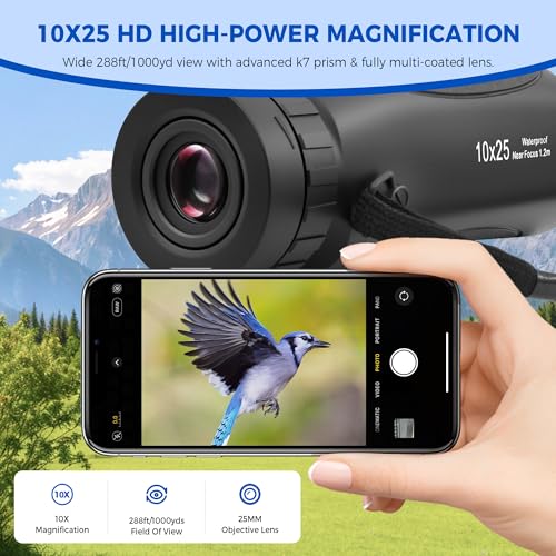 Astromania Monocular Telescope High Power Compact Monocular for Adult 10x25