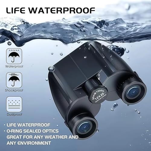 12x25 Compact Small Binoculars for Adults Teens – Lightweight Pocket Binoculars with BAK4 Prism & FMC Lens – High Power for Bird Watching, Concerts, Hiking – Easy Focus, Comfortable Eyecups