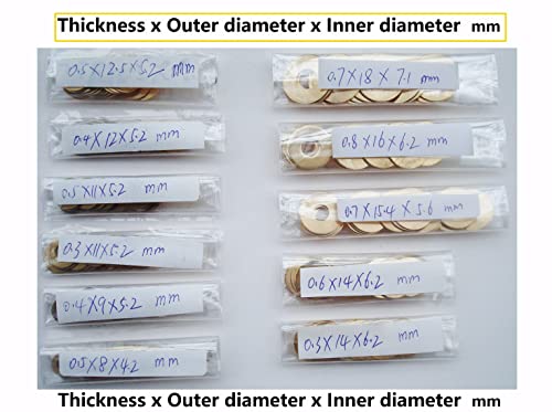 20 pcs EDC Folding Knives Brass Washer Gasket for Mini Adamas 273