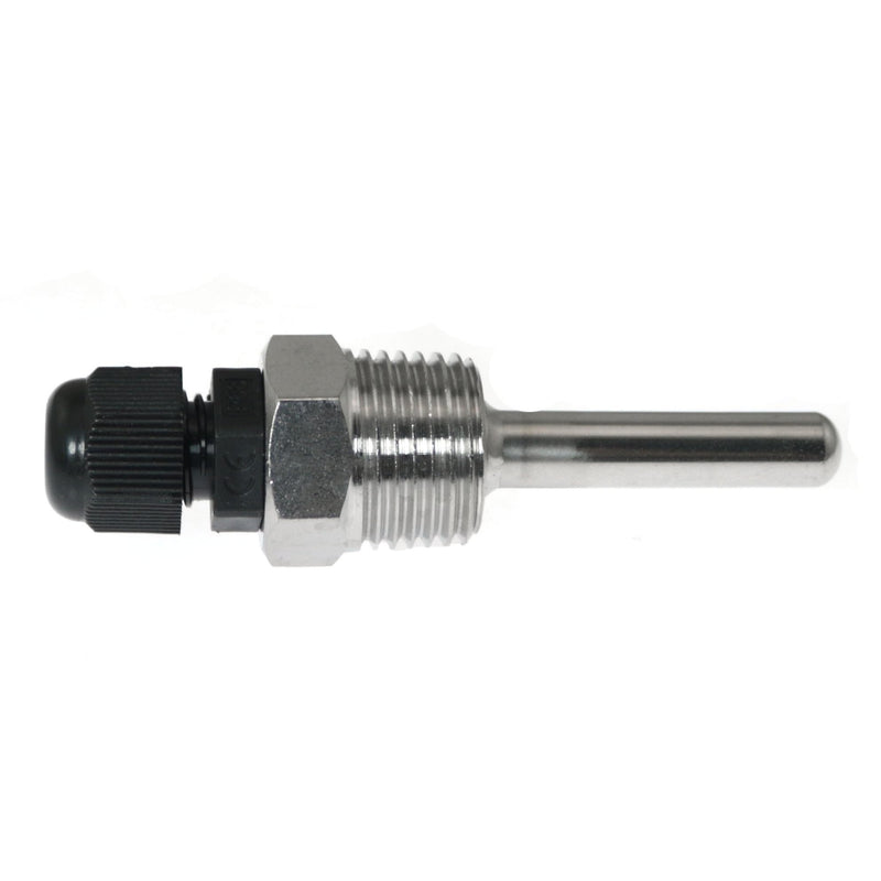 [Australia - AusPower] - RLECS 2pcs 8x50mm Temperature Sensor Housing 4 Minute Tooth 304 Stainless Steel Probe Tank Protective Case Solar Accessories 