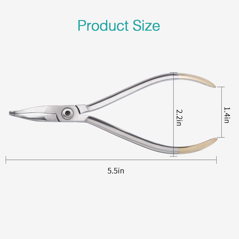 [Australia - AusPower] - LVCHEN Orthodontic Curved Pliers - Dental Wire Bending Pliers Stainless Steel Curved Dental Pliers 