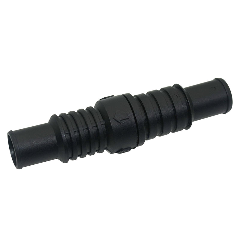 3Pcs LV1219 Non-Return Inline Valve, Fits 3/4'' and 1'' Diameter, Stop Water Drain Back, Black