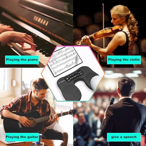 LUKCOZMO Page Turner for Musical Instruments - Wireless Page Foot Pedal Turner with Anti-Slip Rubber, Silent Rechargeable Design for iPad, Tablets, Phones. Rudder Pedal Tuner Pedal