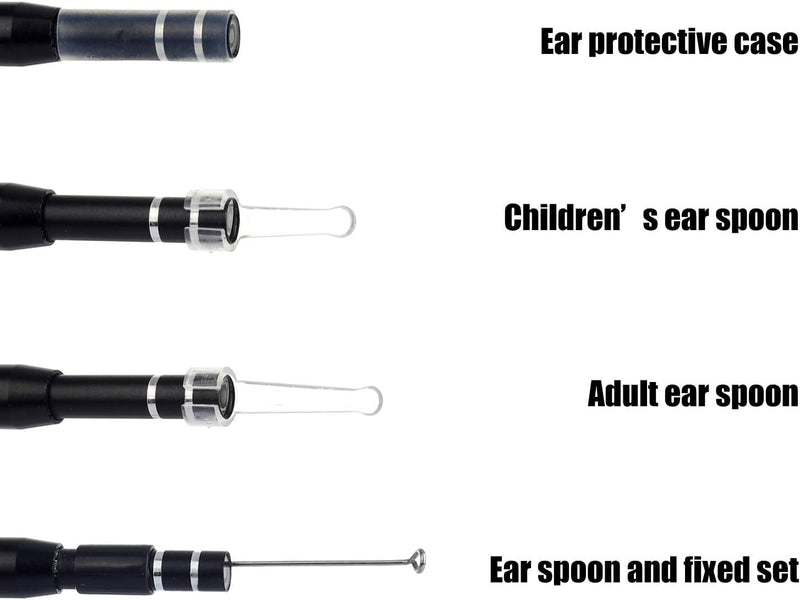 [Australia - AusPower] - 3in1 USB Otoscope-Ear Scope Camera, Mini New Upgraded 5.5mm Diameter Visual Ear Camera HD Ear Endoscope with Earwax Cleaning Tool and 6 Adjustable LED Lights for OTG Android and Windows & Mac. 