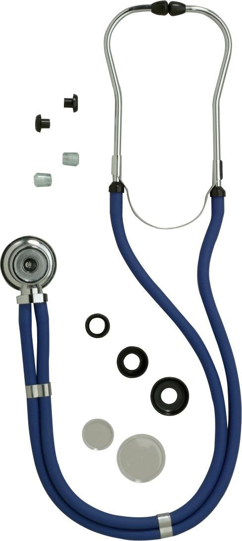 [Australia - AusPower] - Medline Sprague Rappaport Stethoscope, Dual Tubing, Blue, Robust Construction 