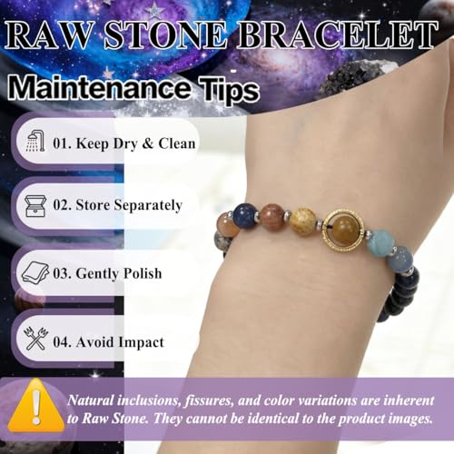 Zodiac Bracelet for Women Men 12 Constellations with Healing Crystals Spiritual Jewelry Birthday Gift for Horoscope Lovers Bracelet Gift Pisces Medium