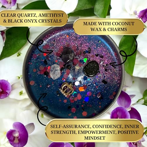 – Confidence Candle | Ritual Spell Candle for Empowerment, Courage & Strength | Hoodoo, Wiccan, Pagan, Conjure (Small 4oz) Small 4oz