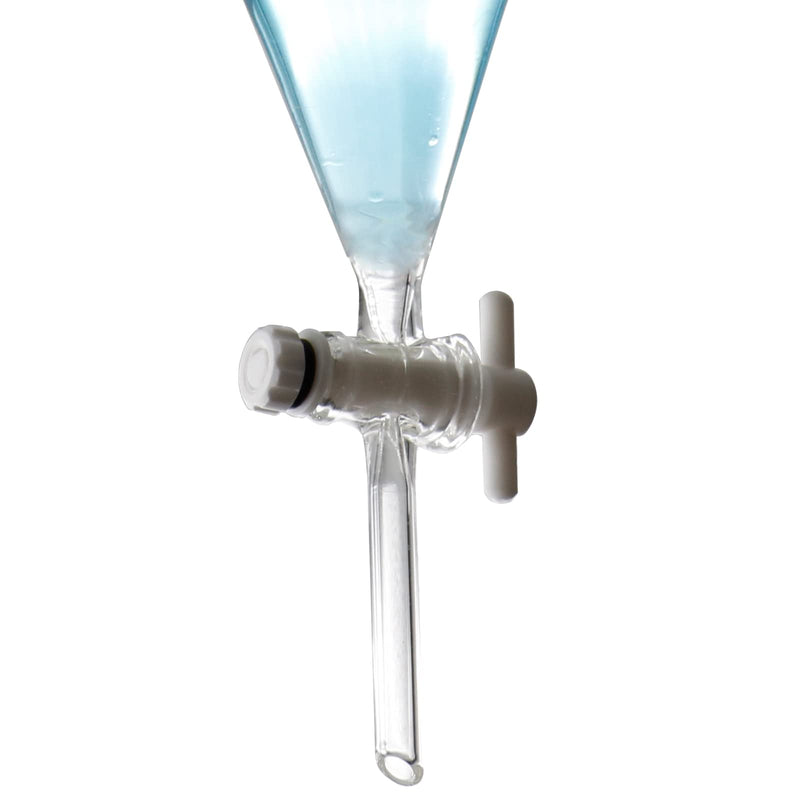 Borosilicate Glass 1000ML Separating Funnel Heavy Wall Conical Separatory Funnel with 24/40 Joints and PTFE Stopcock Lab,Food,pear - 1L 1000.0 Milliliters 1 HD-LA-0202