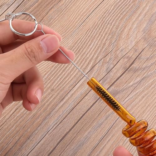 Cleaning Jar Filter Glass Jar Glass Cleaning Jar With Stand Cleaning Kit Cleaning Jar With Stand, Needle And Brush Accessories, Professional Cleaning Kit Tools
