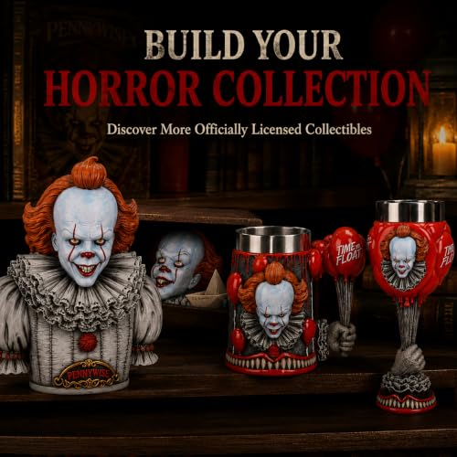 Nemesis Now IT Pennywise Clown Goblet, Officially Licensed Horror Movie Merchandise Chalice Collectible, Red Balloons Design, 19.5cm