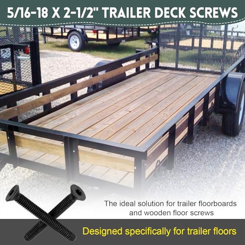 Trailer Deck Screws, 5/16-18 x 2-1/2" for Trailer Flooring & Metal