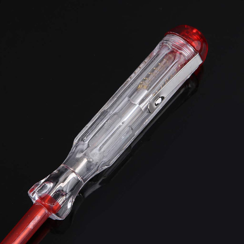 [Australia - AusPower] - Professional 100-500V Pocket Pen Sensor Voltage Detector Tester Screwdriver Clip Tester Voltage Test Pencil 