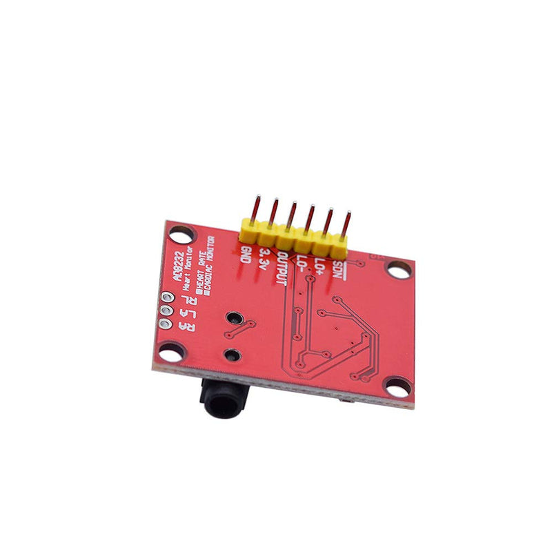 ECG Module AD8232 ECG Measuring Coil Heart Rate Sensor Module Kit ECG Monitoring Sensor for Arduino with DuPont Cable