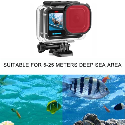FitStill Waterproof Protective Case for Go Pro Hero 13/12/11/10/9 Black