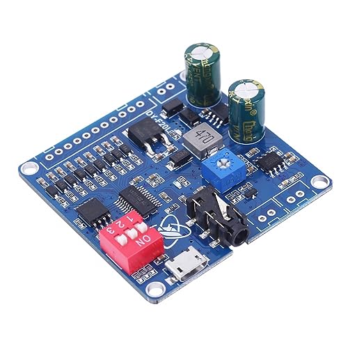 Voice MP3 Player Modules, DY-F20L DC 12V/24V 20W Mono Voice Playback Module 9CH Music Power Digital Amplifier 32Mbit Flash MP3 WAV UART Controller for