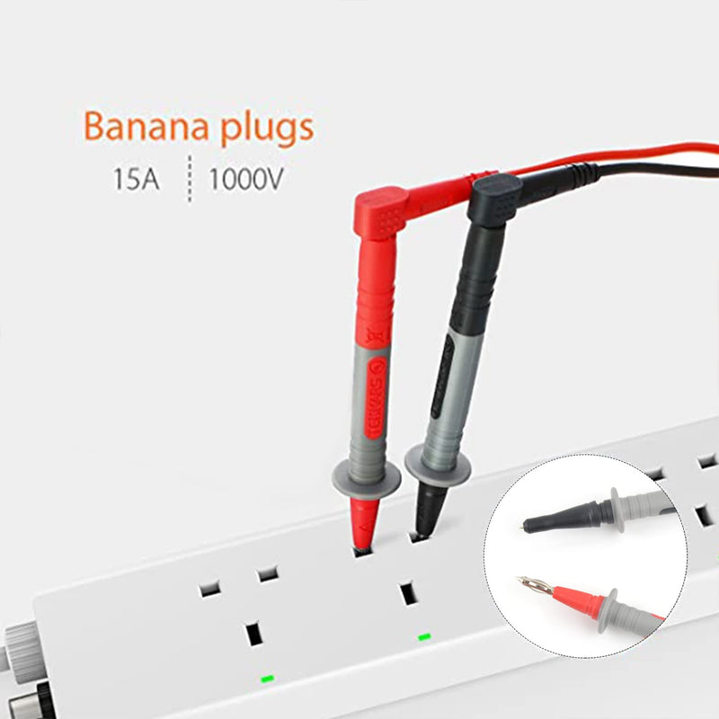 [Australia - AusPower] - Test Leads for Multimeter Test Cable Set MESTEK 21 Pieces Banana Plug Test Probes Crocodile Clips Mini Hook Test Probe Extension Cables Specialty Accessories Kit 