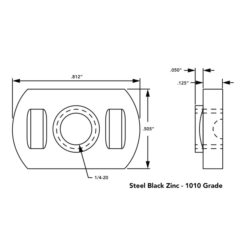 [Australia - AusPower] - 8020, 3286, 15 Series Steel 1/4-20 Centered Slide in Economy T Nuts Hardware Nuts for 80/20 1.5" Aluminum Extrusions (25 Pack) 25 