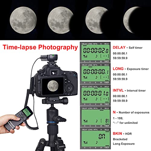 Camera Remote Shutter Release PHOLSY S8 Wireless Intervalometer for Sony S8 WT for Sony