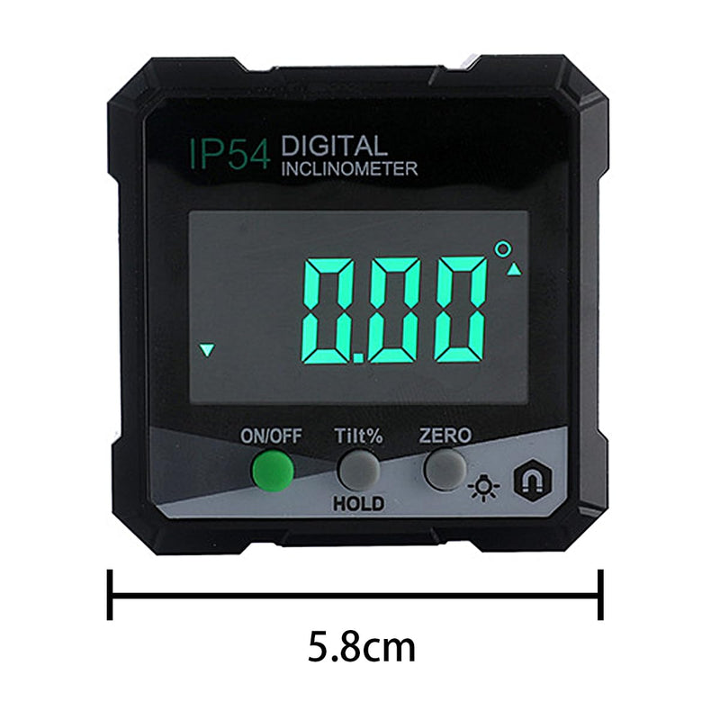 [Australia - AusPower] - POFET Digital Protractor, Digital Spirit Level with Magnetic Base, Waterproof IP54 Inclinometer for Carpenter's Home 