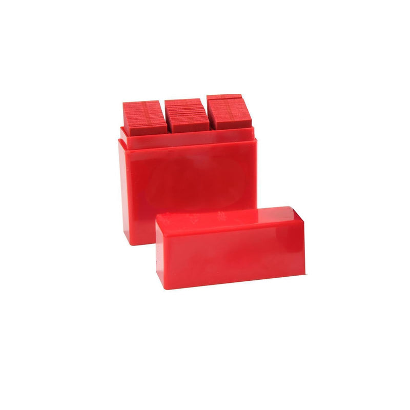 [Australia - AusPower] - Dental Articulating Paper Double Sided Bite Articulating Paper 100 Micron Film Doubled Side 55 x 18 x 0.1mm for Adults and Children (Red 300Pcs) Red 