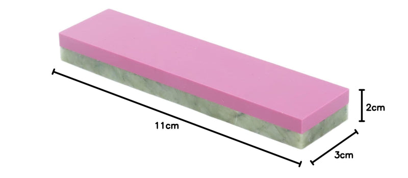 [Australia - AusPower] - Double Sided Ruby Whetstone, Natural Sharpening Stone with High Intensity and High Hardness for Industrial Tool Grinding 