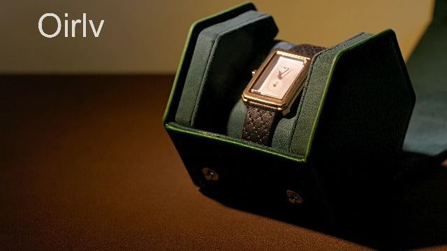Oirlv Single Watch Box Blue Hexagonal 1-Slot