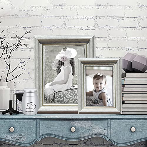 3 Pack Urn for Ashes,Stainless Steel Funeral Urn Cremation Urn for Ashes with Different Size for Human,Dog, Cat Ashes(Silver) 3pcs-silver