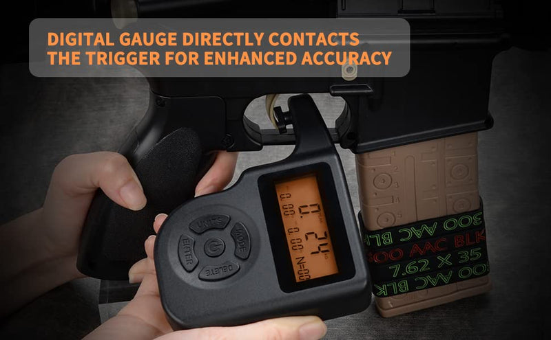[Australia - AusPower] - Pridefend Professional Digital Trigger Pull Gauge,0-12 lbs Trigger Pull Scale,1 Oz Increments for Accurate Readings,Trigger Pull Gauge with LCD Display (Black) 