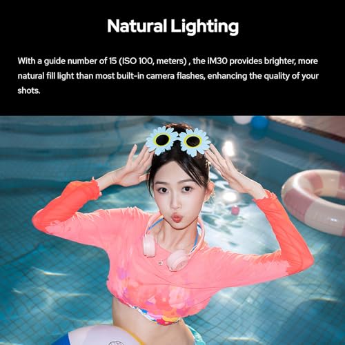 Godox iM30 Camare Flash,Mini Flash Speedlite,GN15 with 13 Levels Flash Power, CCT 6500K±200K with S1/S2 Optical Control for Fuji, for Canon, for Nikon, for Sony, for Olympus Camera