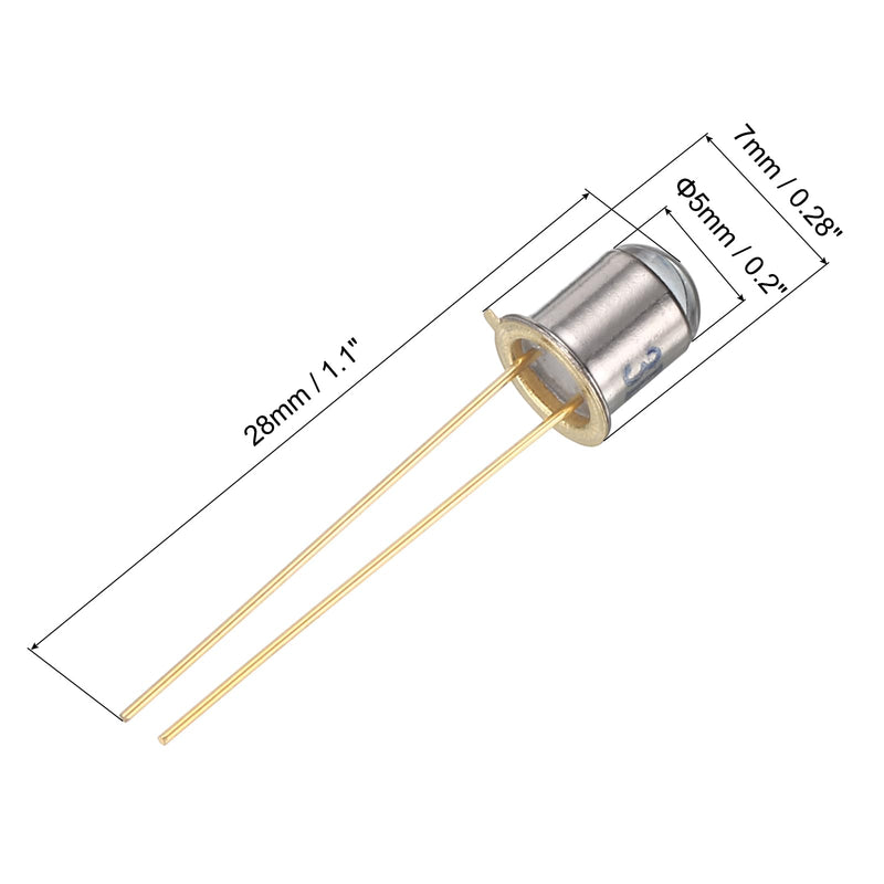 [Australia - AusPower] - PATIKIL 5mm Photodiode, 10 Pack Photo Transistors Photodiodes Light Sensitive Diode Sensors Round Lens for Electronic Project 