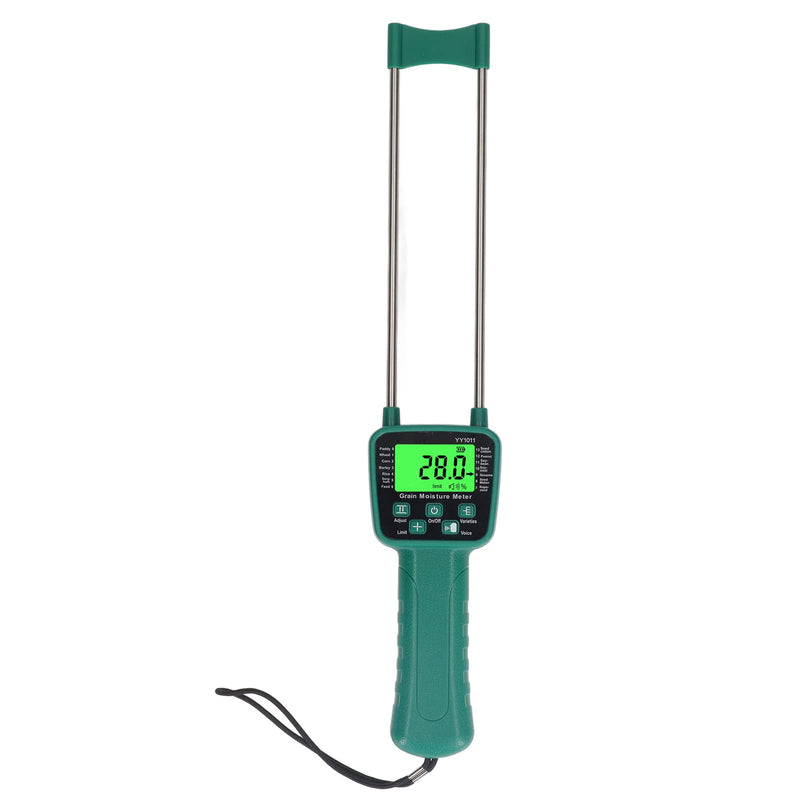 [Australia - AusPower] - Jeanoko Water Leak Detector Tester, Digital Hay Tester Digital Meter Hay Meter Easy Auto Shutdown Voice Broadcast Wheat Pin Type 