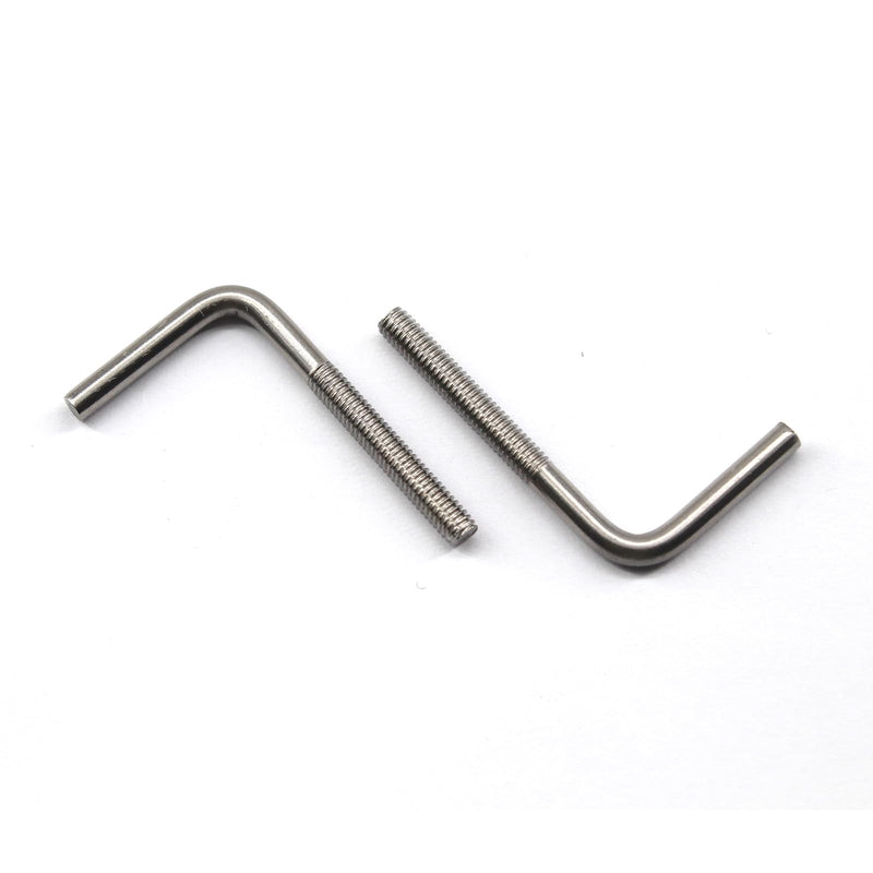 [Australia - AusPower] - (30 Pieces) M5x80mm L Shape Foundation Bolts 304 Stainless Steel Right Angle Anchor Bolt Long Square Bend Screw M5x80 