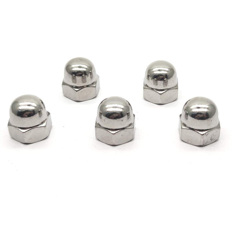 [Australia - AusPower] - M10X1.25mm 304 Stainless Steel Fine Thread Hex Acorn CAP Nuts Decorative Nut Caps 5pcs M10X1.25mm 